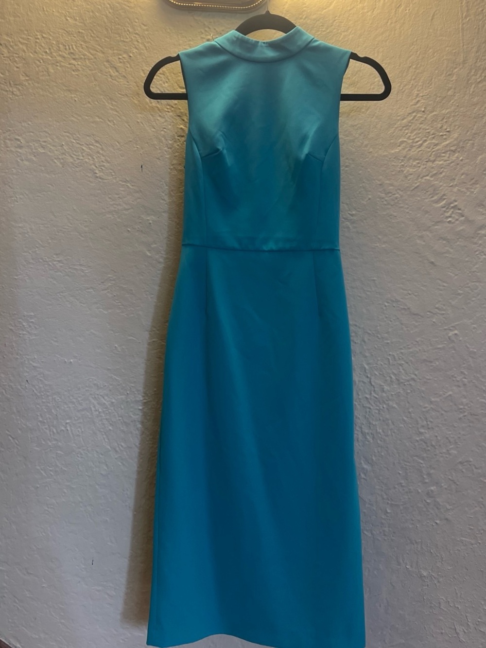French Connection Teal Sleeveless Midi Dress